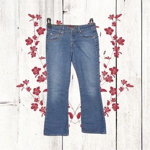 Levi Strauss & Co. 516 Super Low Stretch Bootcut Blue Jeans Juniors 3